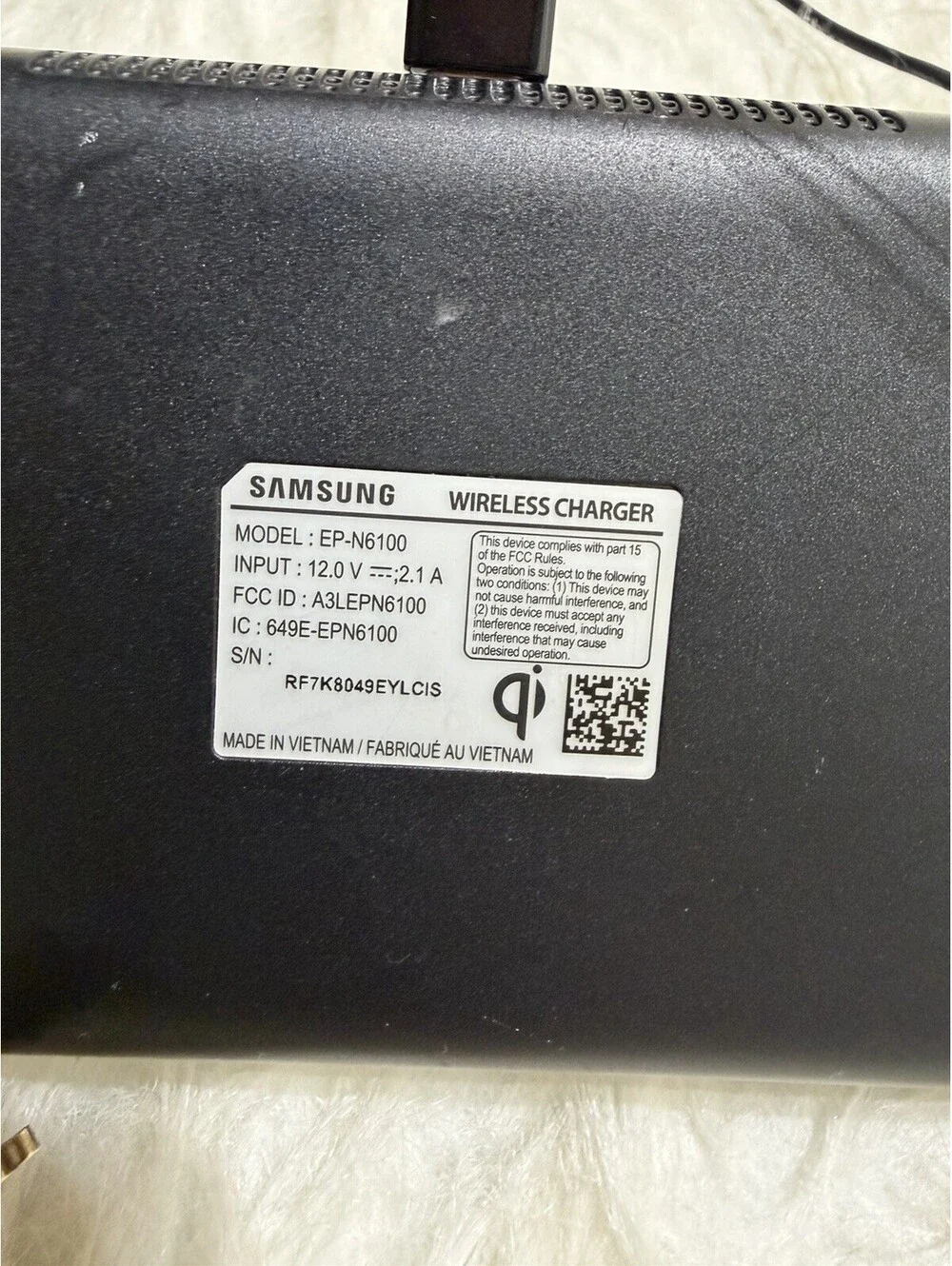 Samsung Wireless Charger Duo EP-N6100 w/USB Cable